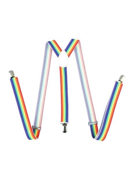 Rainbow Unisex Suspenders - HAUTEBUTCH - Butch fashion, Butch Fashions, Lesbian wedding, nosizechart, PRIDE, spo-default, spo-enabled, spo-notify-me-disabled, stud style, Suspenders, tomboy acessories, tomboy fashion, tomboys