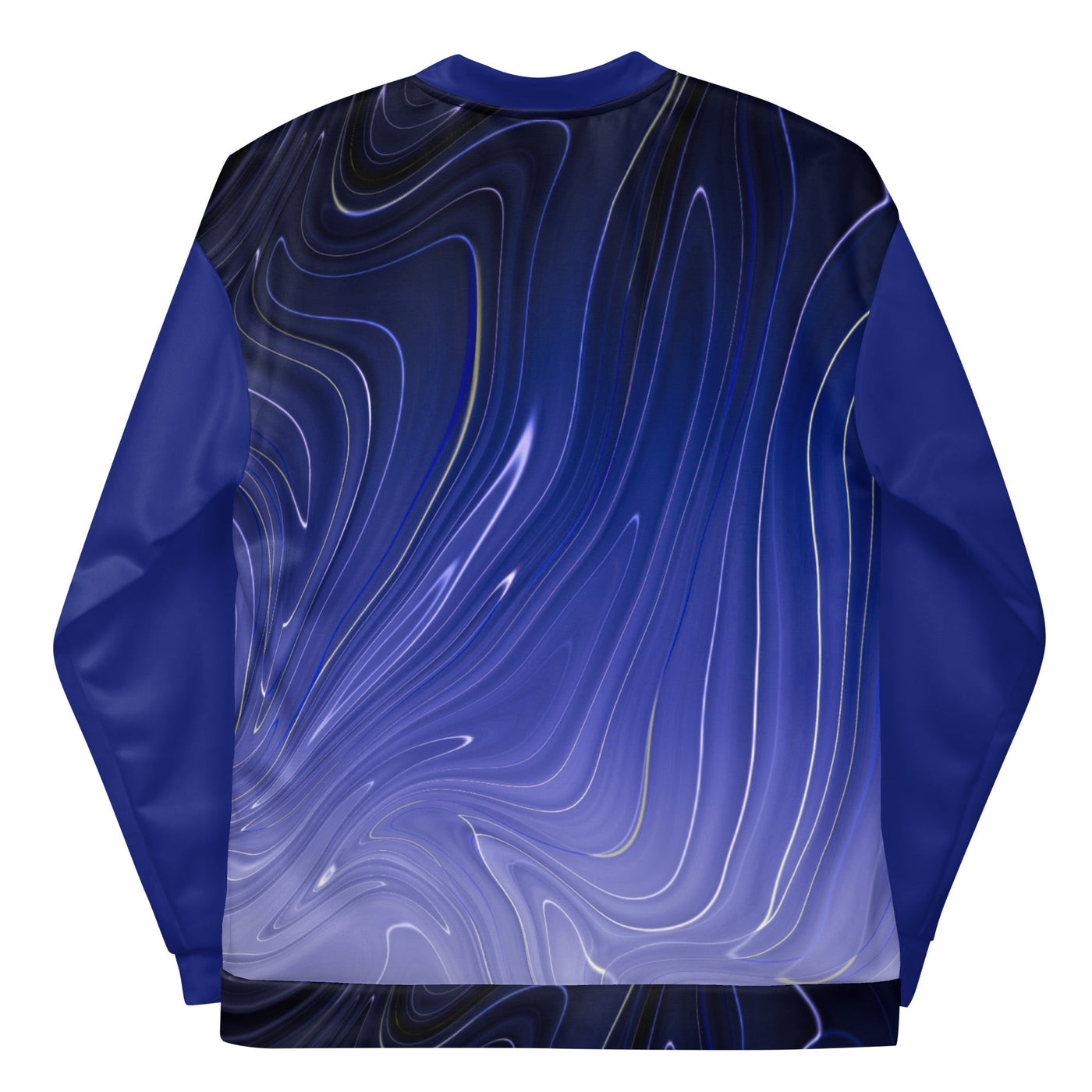 HauteButch Blue Abstract Unisex Bomber Jacket - HAUTEBUTCH