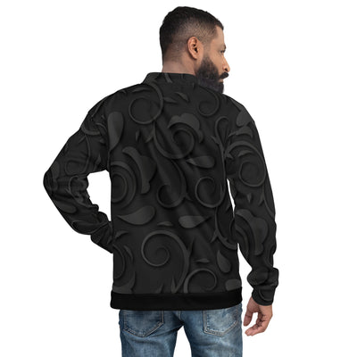 HauteButch Midnight Floral Unisex Bomber Jacket - HAUTEBUTCH