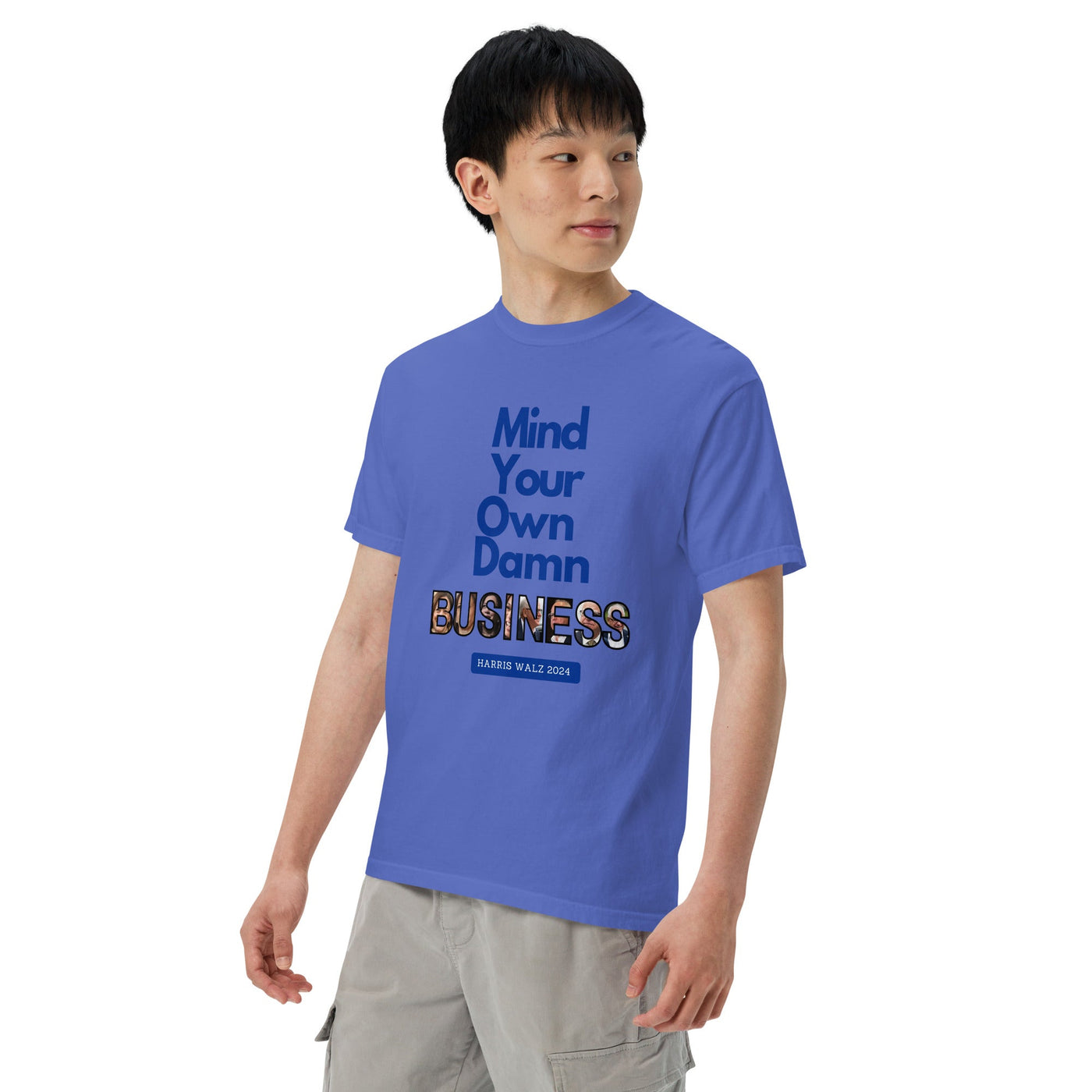 HauteButch Mind Your Own Damn Business Harris Walz 2024 Tee - HAUTEBUTCH