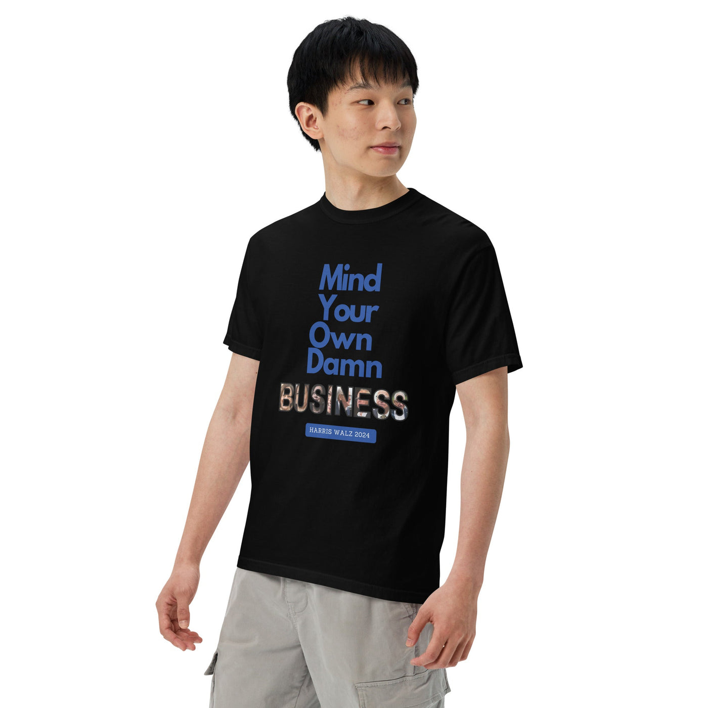 HauteButch Mind Your Own Damn Business Harris Walz 2024 Tee - HAUTEBUTCH