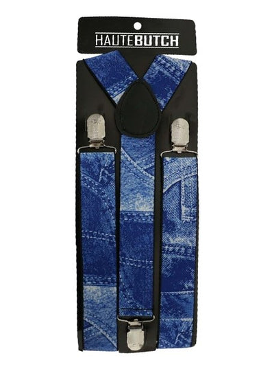 Blue Jean Unisex Suspenders - HAUTEBUTCH
