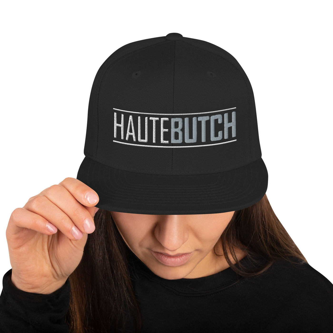 HauteButch Black SnapBack - HAUTEBUTCH - hat, snapback, spo-default, spo-disabled, spo-notify-me-disabled, tomboy
