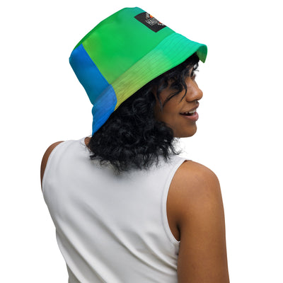 HauteButch Blurred Rainbow Reversible Bucket Hat - HAUTEBUTCH