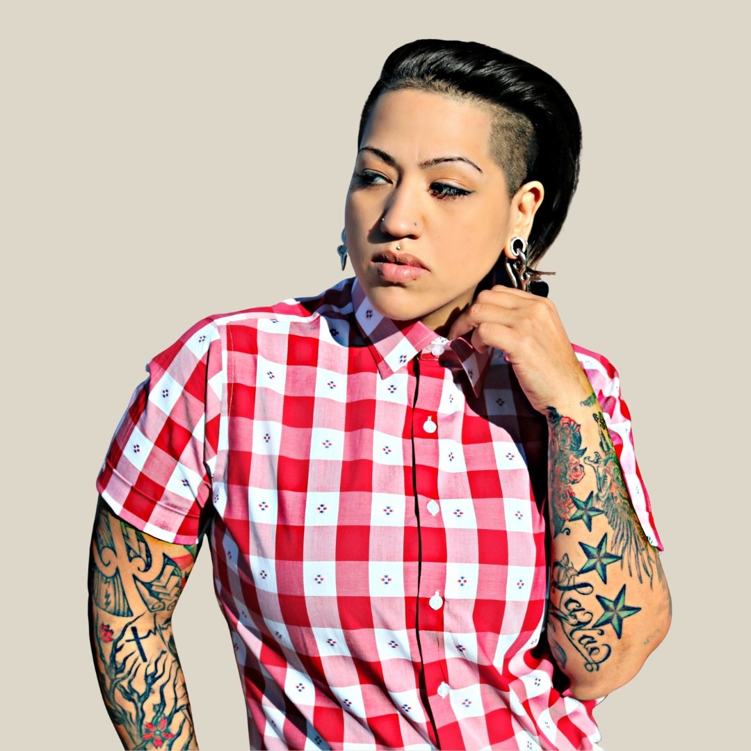 Liberty Short Sleeved Check - HAUTEBUTCH - Butch fashion, Button Ups Downs & Tux Shirts, interview attire, lesbian weddings, short sleeve, spo-default, spo-enabled, spo-notify-me-disabled, Spring, Summer, The Summer Shop, tomboy outfits, tomboy shirts, tomboy style, tomboys, TomboyStyle, wedding attire