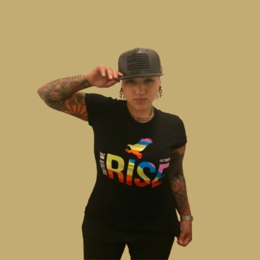 RISE Tee - HAUTEBUTCH - Casual Wear, Comfort Tees, expressions, pride, spo-default, spo-enabled, spo-notify-me-disabled, stay woke, stud style, Tees, The Summer Shop, tomboy fashion, tomboy style, Tomboy t shirt